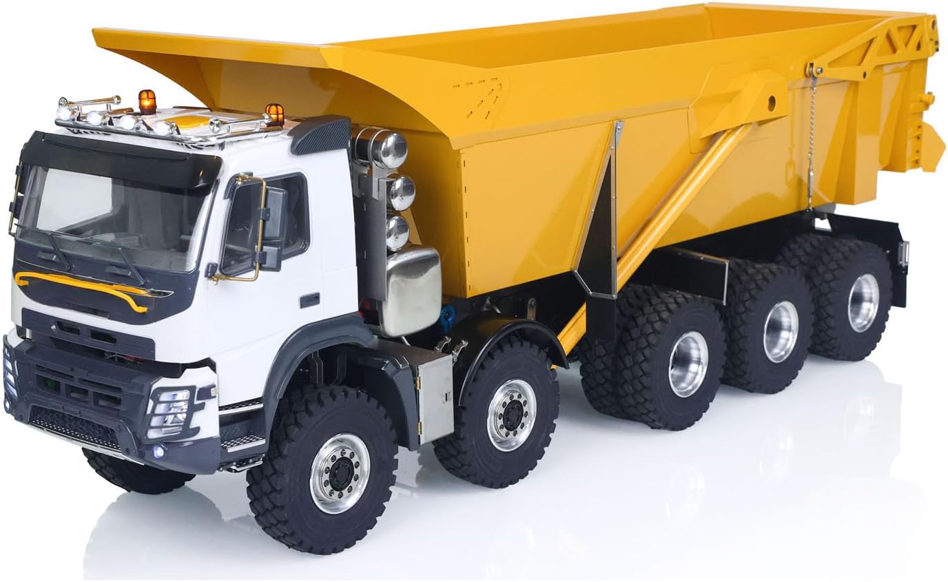 TOUCAN RC HOBBY 1/14 219 Metal Radio Controlled Hydraulic Dumper Truck 10X10 10X6 RC Tipper 3Speed Axles Transfer Case Differential Locks