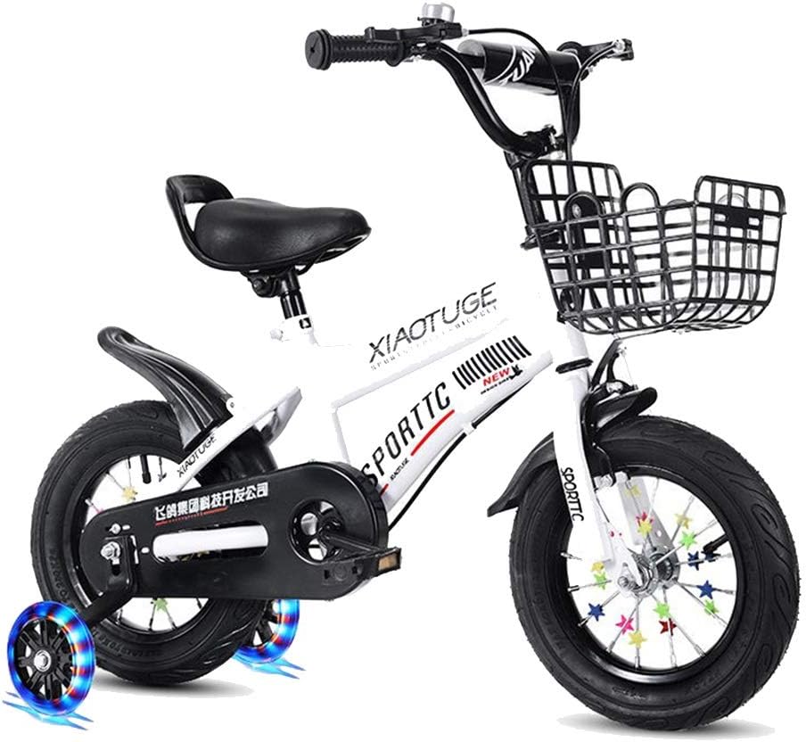 12/14/16/18 Inch Bicycles for Boys and Girls, Suitable for Children Aged 2-13, with Auxiliary Wheels and Mudguards