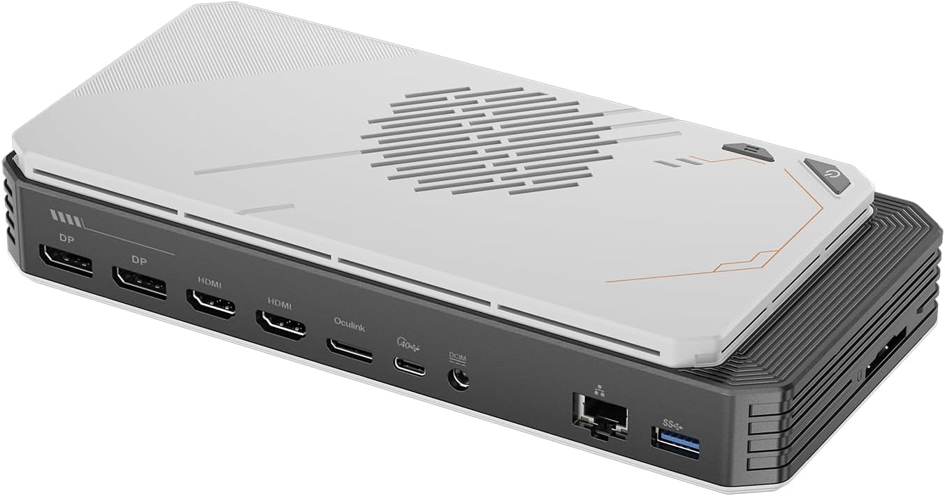 BOSGAME eGPU Dock, AMD Radeon RX 7600M XT External GPU Graphic Card, 8GB GDDR6, Oculink,Thunderbolt 3 for Laptop Mini PC Game Console