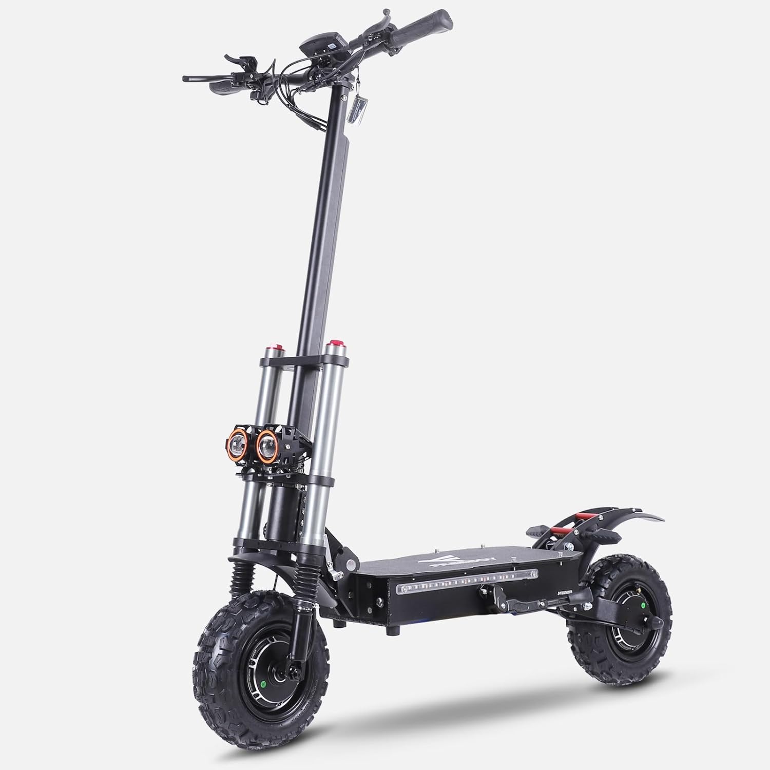 Super Off Road Electric Scooter Adults, 6000W Peak Motor, 63V 38Ah Battery, 53 Mph Max, Speed w/ 75 Miles Max Range, 11