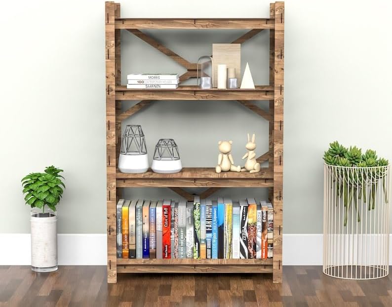 CXYREGNK Bookcase, Cozy Bookshelf, Shelving Unit (48