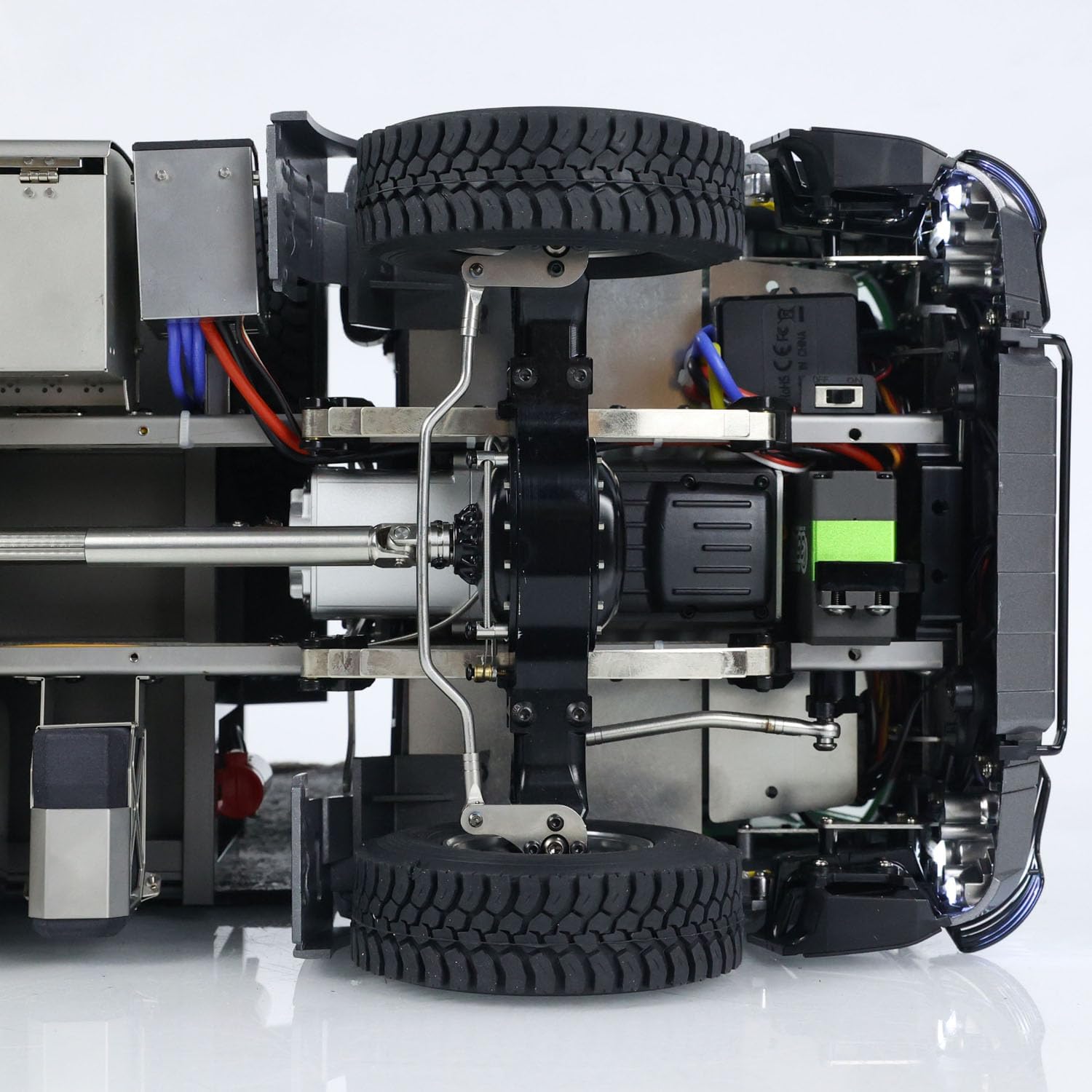 Metal 1/14 6x6 Hydraulic RC Dump Truck 3363 Remote Control Tipper Car Sound 2-Speed Transmission Differential Lock Axles Light Sound System Hobby Grade Model