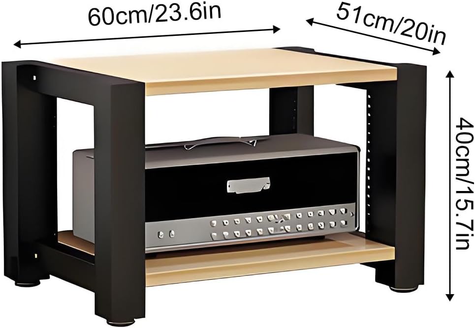Wooden AV Media Stand for DVD Players & Game Consoles - 2.3.4 Tier Stereo Cabinet