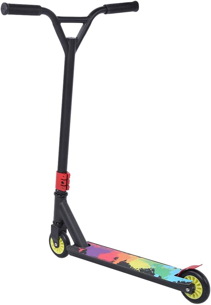 Weight Portable Stunt Scooter, Adult Scooter Set with Aluminum y Wheels, PU Wheels and ABEC 7 Beas, Black for Commuting, Tl and Ad