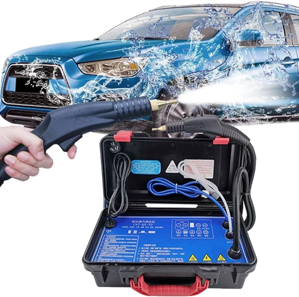 PP-Eic High Pressure Steam Cleaner, 3200W Commercial Steam Cleaner, Car Steam Cleaner, Carpet Steam Cleaner for Kitchen Bathroom Car Seat Furniture Floor