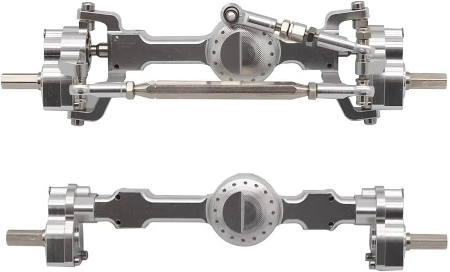 RC Car Parts Compatible with MN D90 for MN-90 MN96 for MN98 M S MN45 1/12 RC Car Upgrade Parts Accessories Metal Front and Rear Portal Axle