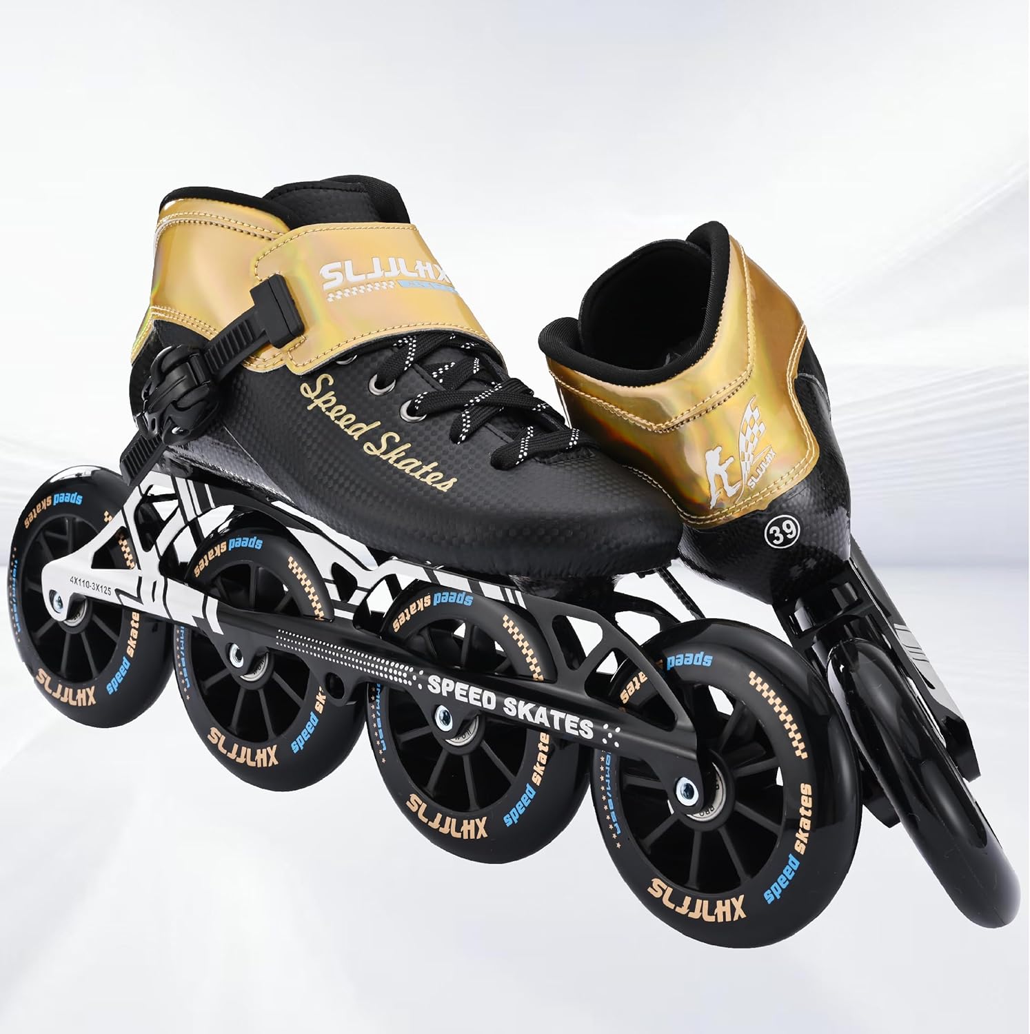 Inline Speed Skates for Men Women,Professional Carbon Fibre Inline Skates Adult Male,High Performance Fitness Racing Skates,Unisex