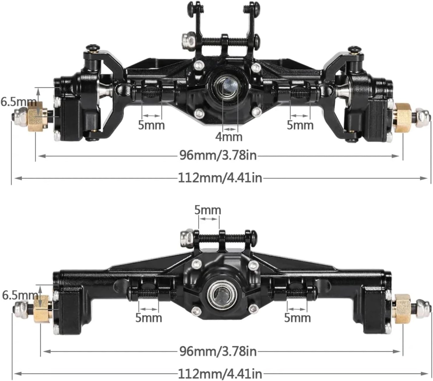 RC Upgrade Accessories for TRX4-M for Bronco for Defender K10 1/18 for LCG Heavy Brass Portal Axle Set High Clearance Upgrade RC Car Crawler for Chassis DIY