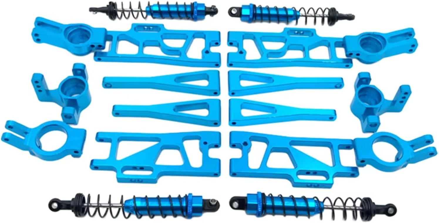 Rc Damper Shock Absorber For WLtoys 104009 104019 104018 104016 1/10 Aluminum Front And Rear Shock Absorber Set Assembly RC Car Off-road Vehicle Parts Replacement And Use