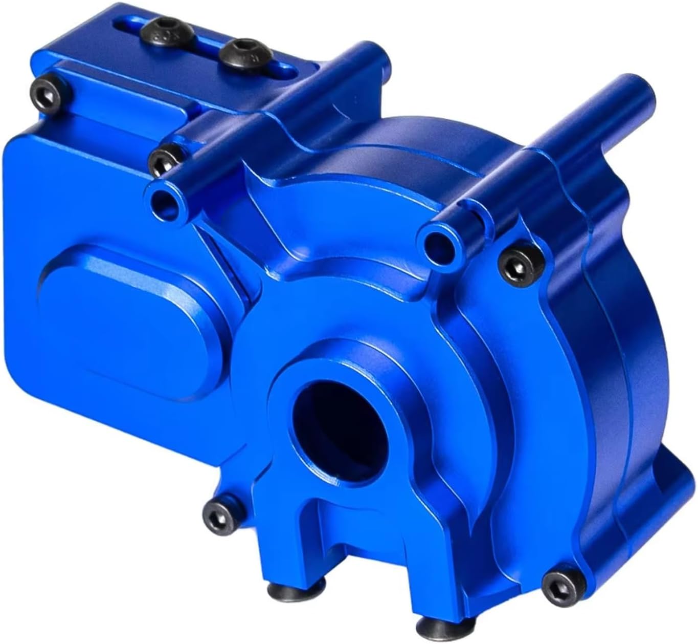 for Arrma for Kraton 6S for Outcast 6S for Big for Rock 6S 1/8 Metal Center Transmission Gearbox RC Car Update Parts Accessories RC Car Parts(Blue)