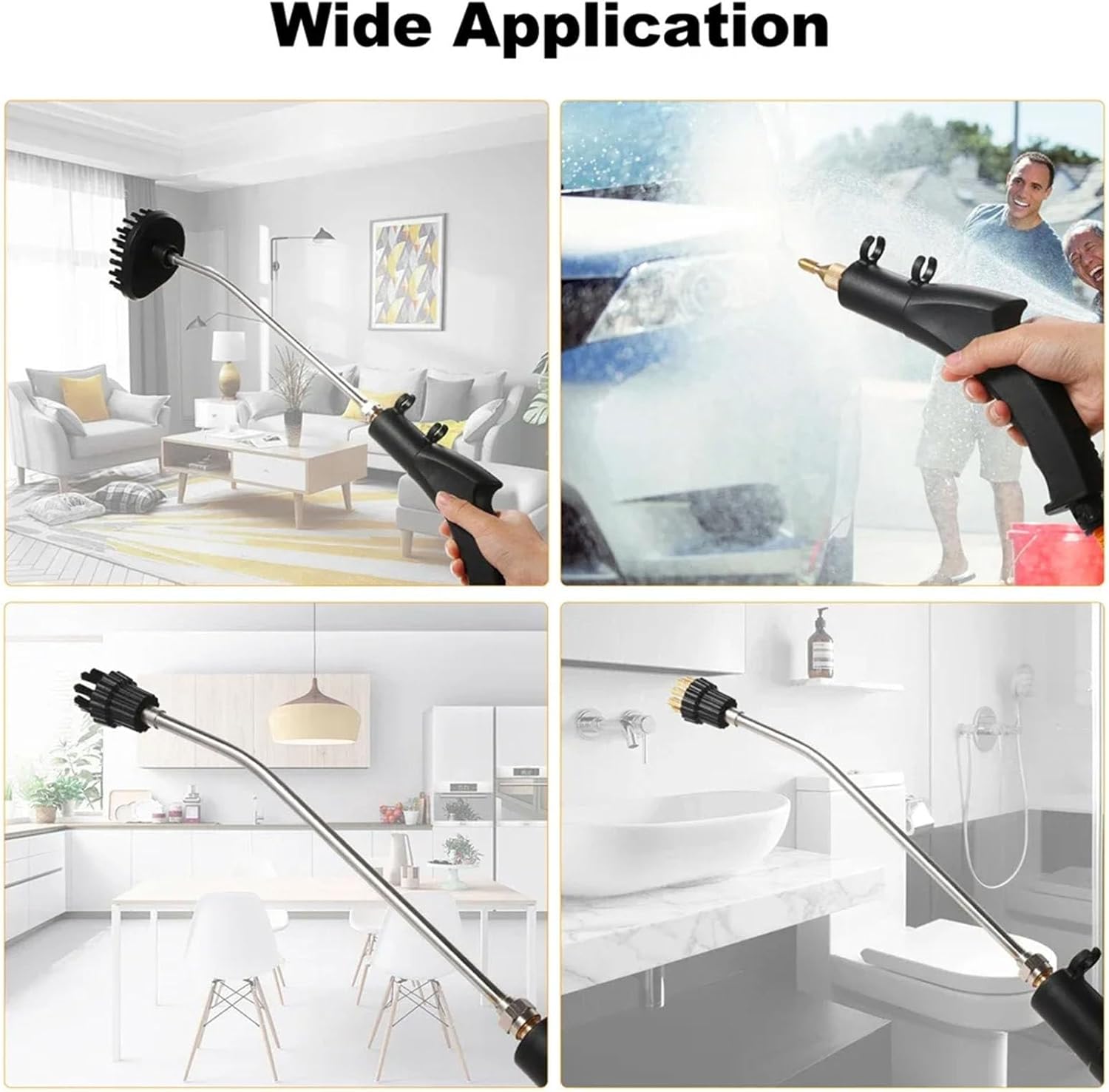GAOQLX-RSDK 1600W Steam Cleaner High Temperature Sterilization Air Conditioning Kitchen Hood Home Car Steaming Cleaner