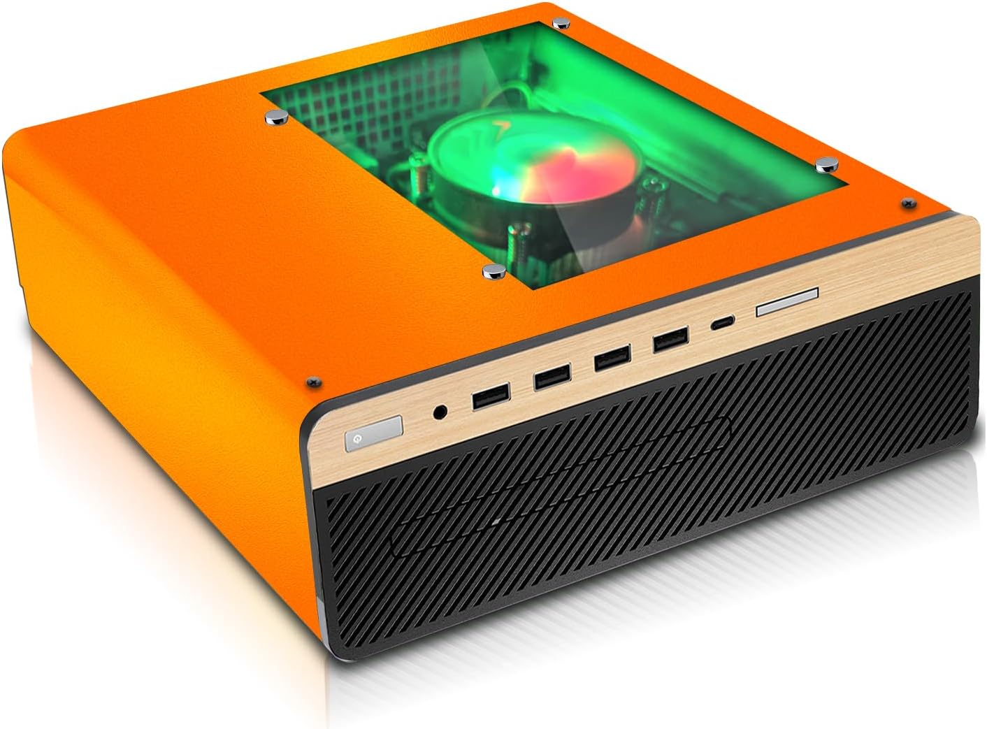 HP Half Light Desktop Computer PC Phoenix AMD A10-9700, 16GB RAM, 512GB SSD, RGB KBM with AI Copilot, WiFi, RGB Sounbar, Windows 11 (Renewed)