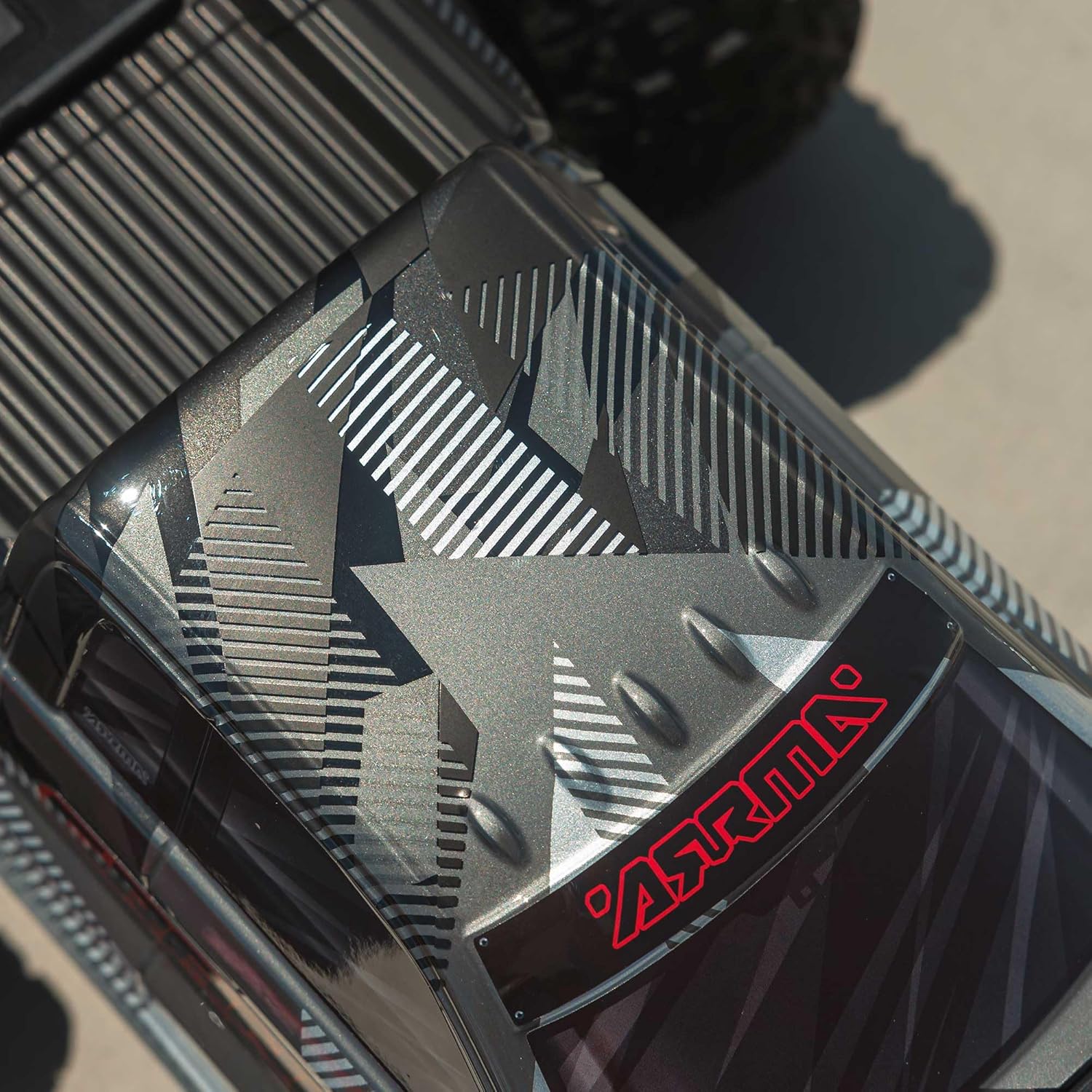 ARRMA RC Truck 1/10 Granite 4X4 223S BLX BRUSHLESS Monster Truck RTR with DSC, Gun Metal, ARA4302V4T3