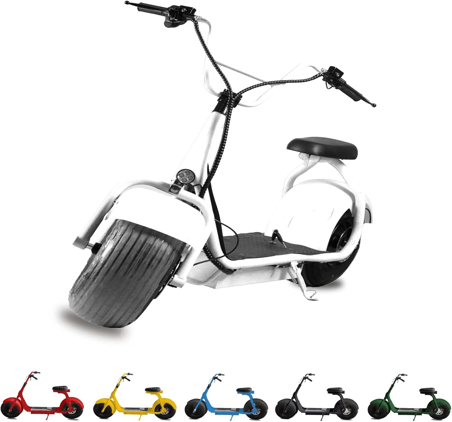 ZOOMERS Electric Motorcycle for Adults, 60V 20ah Lithium Battery, Oil PressureDisc, One seatDisplay, LED Mudguard, F/R Mudguard, Electric Scooter Dual Hydraulic Disc Brake Full Suspension