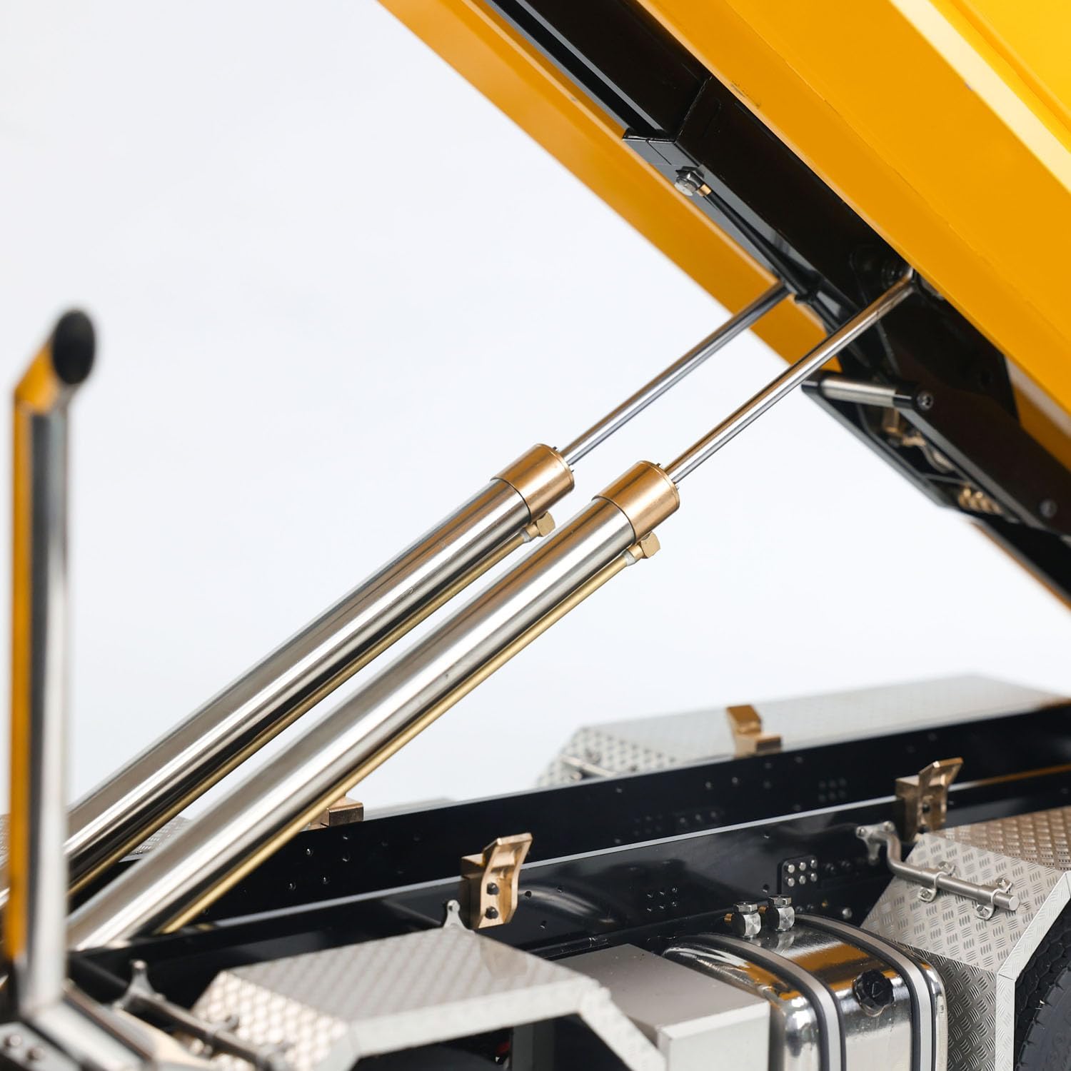 TOUCAN RC HOBBY Metal 1/14 Remote Control Hydraulic Dumper Truck 8x8 Full Tipper Car Differential for Ages 14+