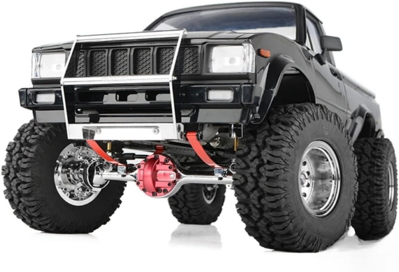 Compatible with Yota II 1/10 RC Truck Cars Upgrade Parts Replacement Accessories Metal Front and Raer Axles Set RC Front and Rear Axle(Front)