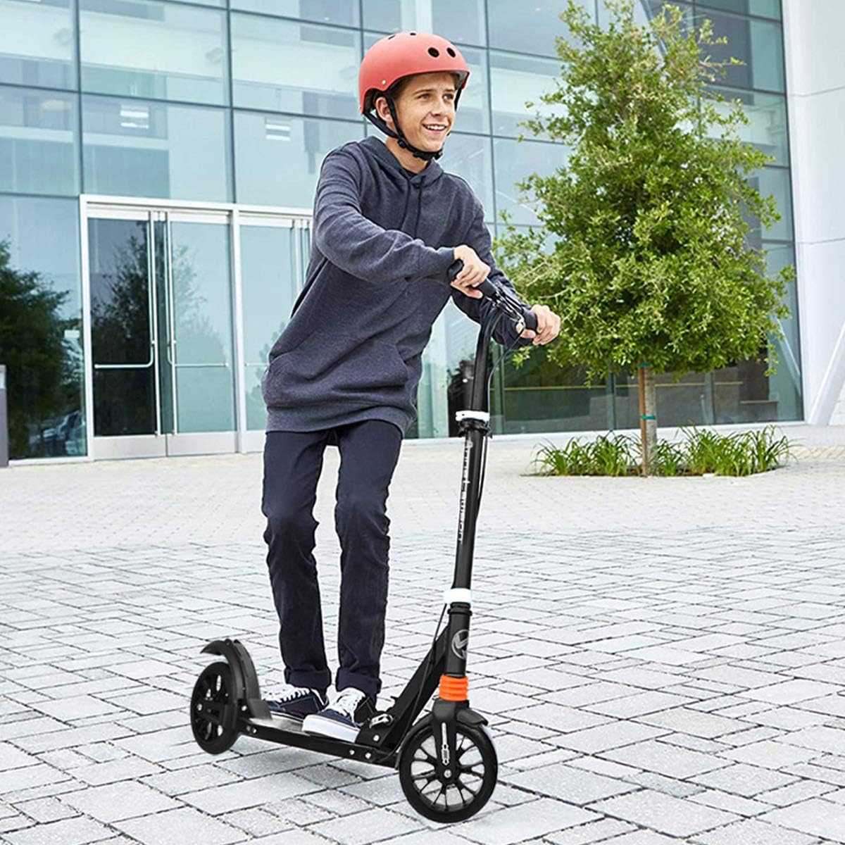 Scooters for Teens Cheap, Kick Scooter for Adults- Folding-Scooter for Boys Height Adjustable City Scooter for Girls Two-Wheeled Scooter