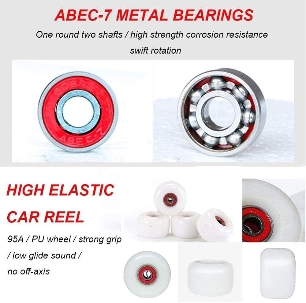 Standard Skateboard 31 X8 Youth Full Skateboard Girl Beginner Outdoor Street Concave Skateboard Boyfriend Gift Professional Double Kick Skateboard Pink Upgrade (M Word)