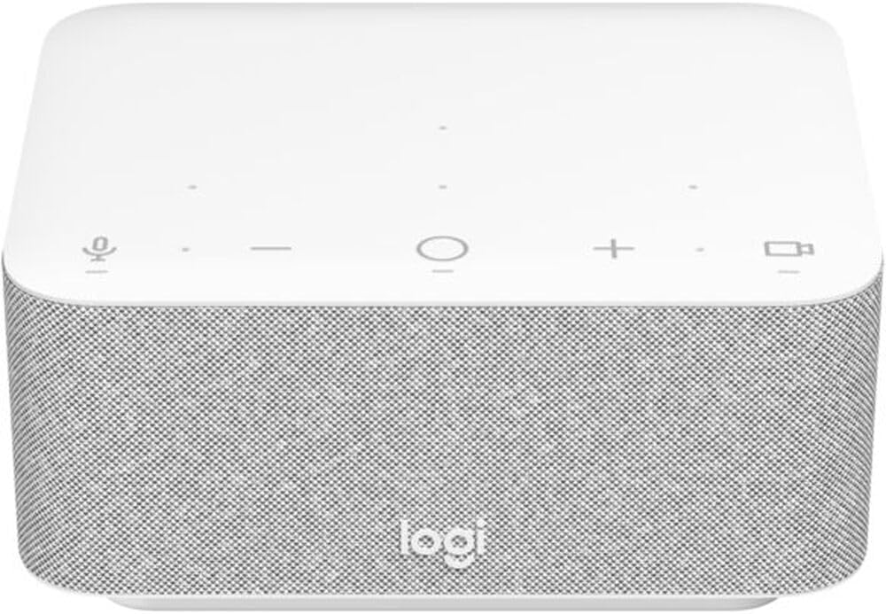 Logitech Docking Station 100W Dock in White, 4K Support and USB HubDesk Bundled with Mount Dual Monitor Stand, MK650 Wireless Keyboard and Mouse, Gel Mouse & Wrist Pad
