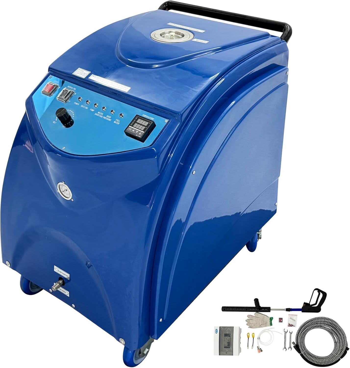 HayWHNKN Steam Car Cleaner 6-13Bar, 18L Tank Commercial Washing Machine, 167-198℃ Temperature for Engine, Chassis Cleaning 220V Single-Phase 6KW