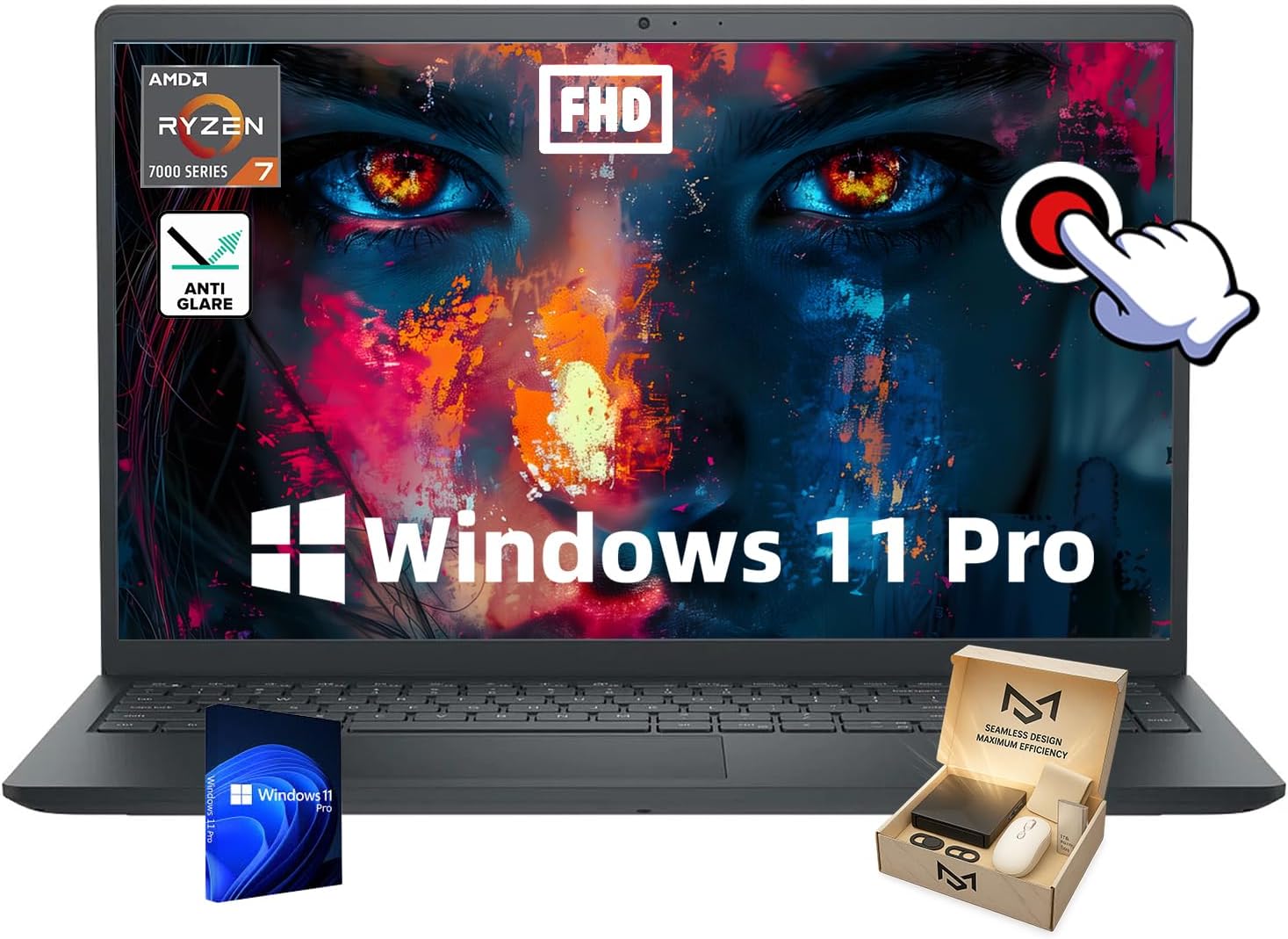 Dell Inspiron 15 3535 Touchscreen Laptop - w/Accessories, 15.6