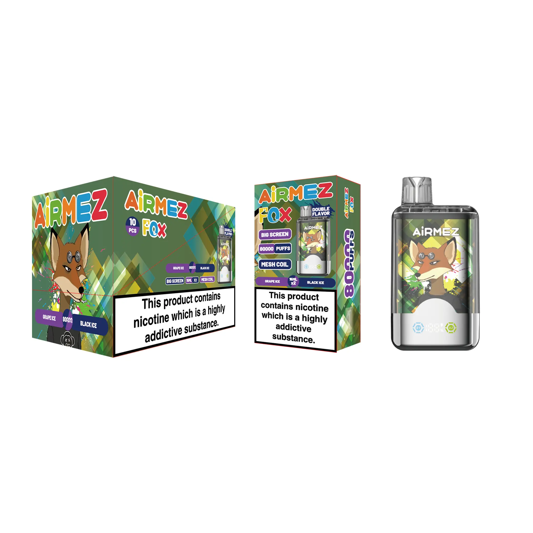 🔥AIRMEZ FOX 80K 2 in 1 (10pcs) - MYEU VAPES