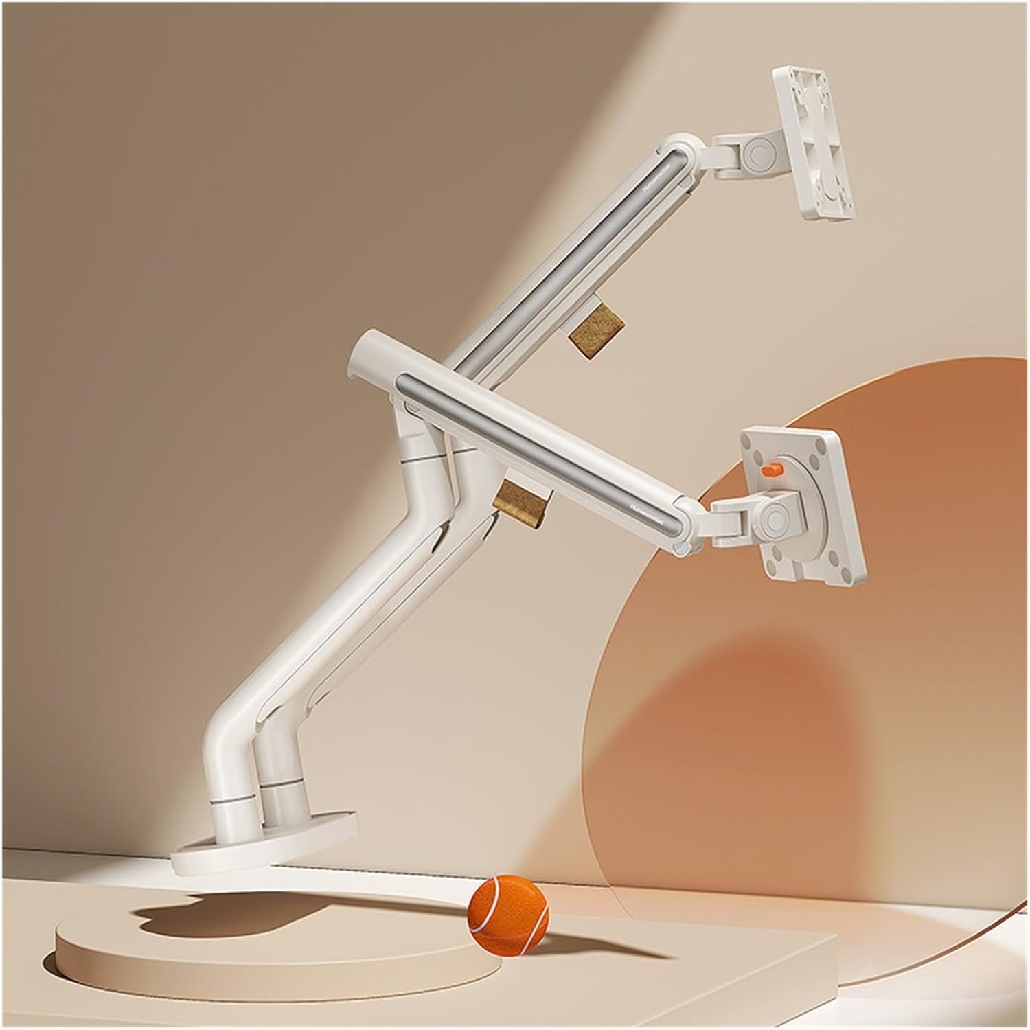 Monitor Stand Mechanical arm Cantilever Lifting Desktop Computer Display Screen White Base T7-2