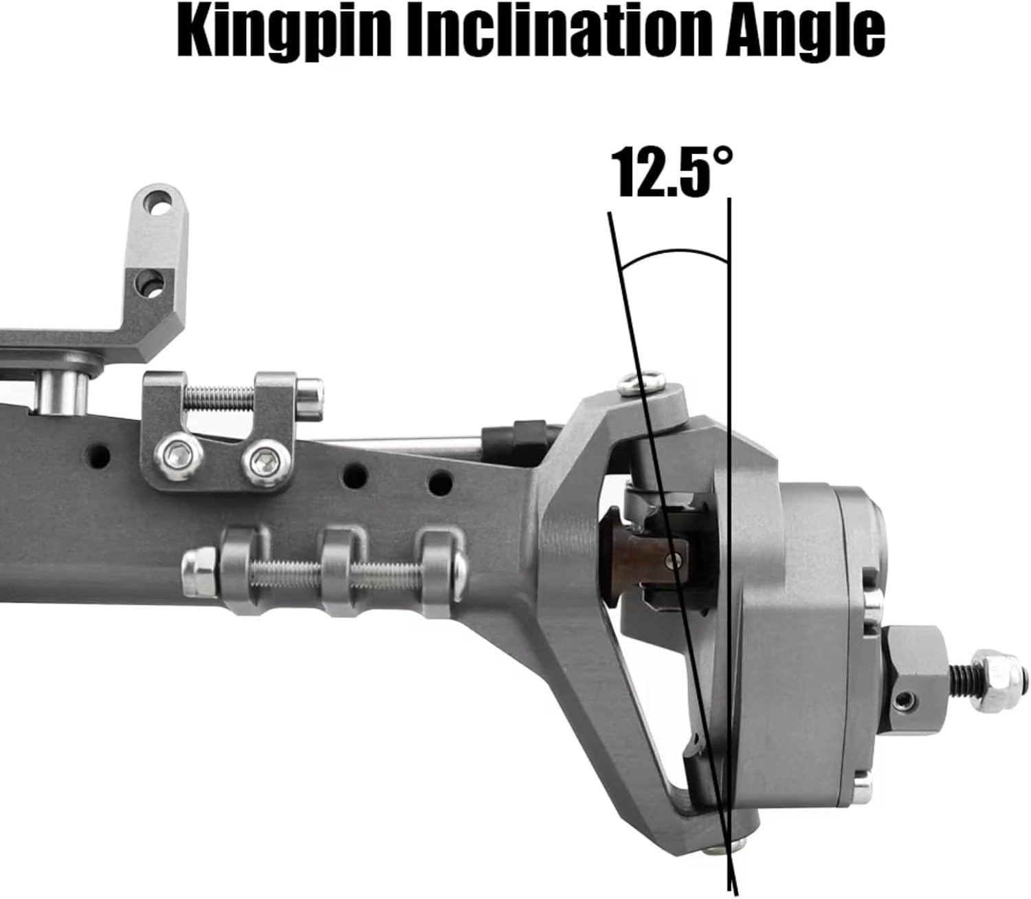 RC Axle Models For Axial For Capra 1.9 For UTB AXI03004 For Buggy F9 For Wraith 90018 RR10 1/10 RC Crawler All Metal Front And Rear Portal Axle Part(Red,1set)