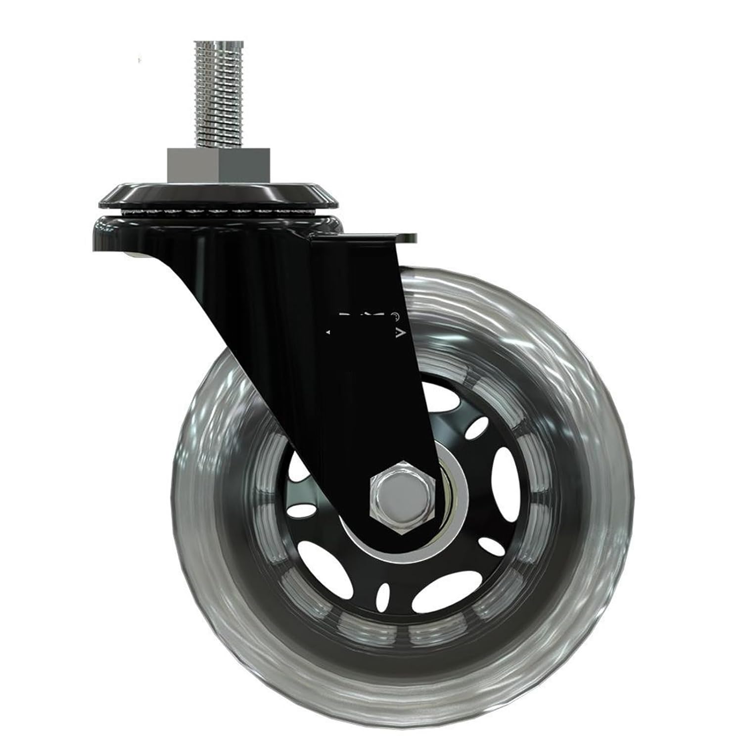 5 Pcs 3-inch Pu Screw Wheel Entertainment Scooter Universal Mute Caster