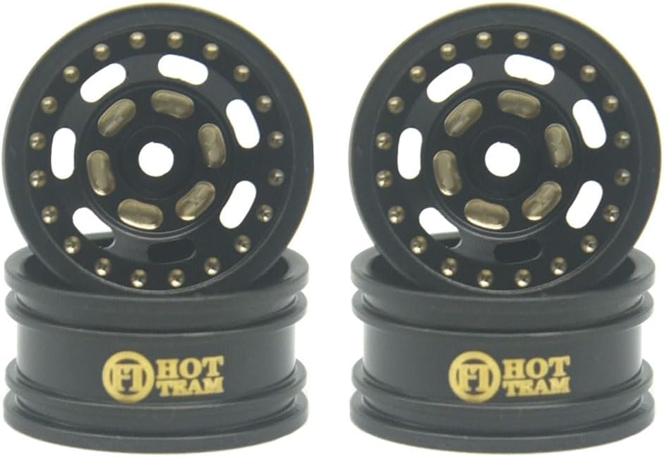 HotTeam Aluminum 17set Front/Rear axle 0.7'' Offset Brass Wheel and tire Gearbox and Rod Link Drive Shaft +4mm CVD 25mm Shock and Chassis with Magnet Fit Stock Body and Gear for AXIAL SCX30 RC Parts