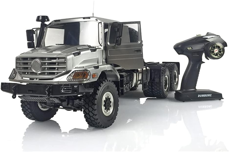 TOUCAN RC HOBBY 1/14 26.5Inches Metal 6X6 Remote Control Off Road Tractor Truck 2Speed Gearbox Differential Axles Metal Chassis No Battery for Ages 14+