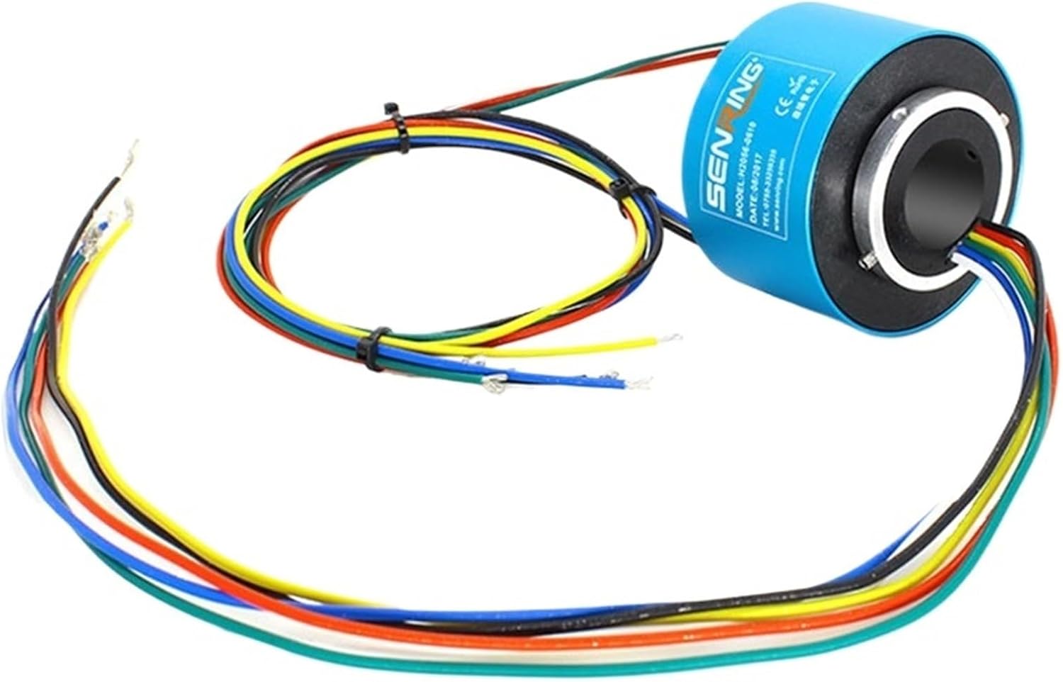 High Speed 1500RPM Small Through Hole ID 20mm 6 Wires Each 10A Slip Ring