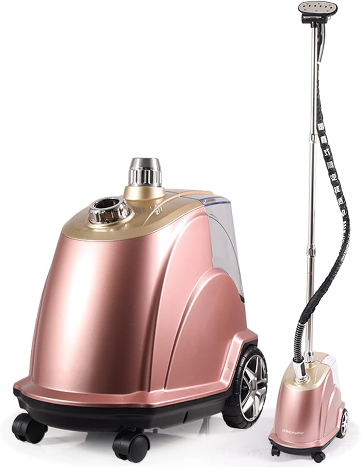 EliteBloom Professional 2200W Vertical Garment Steamer for Commercial Use - 30S Quick Wrinkle Removal with 3.0L Water Tank - Handheld Clothes Steam Iron in Gold,