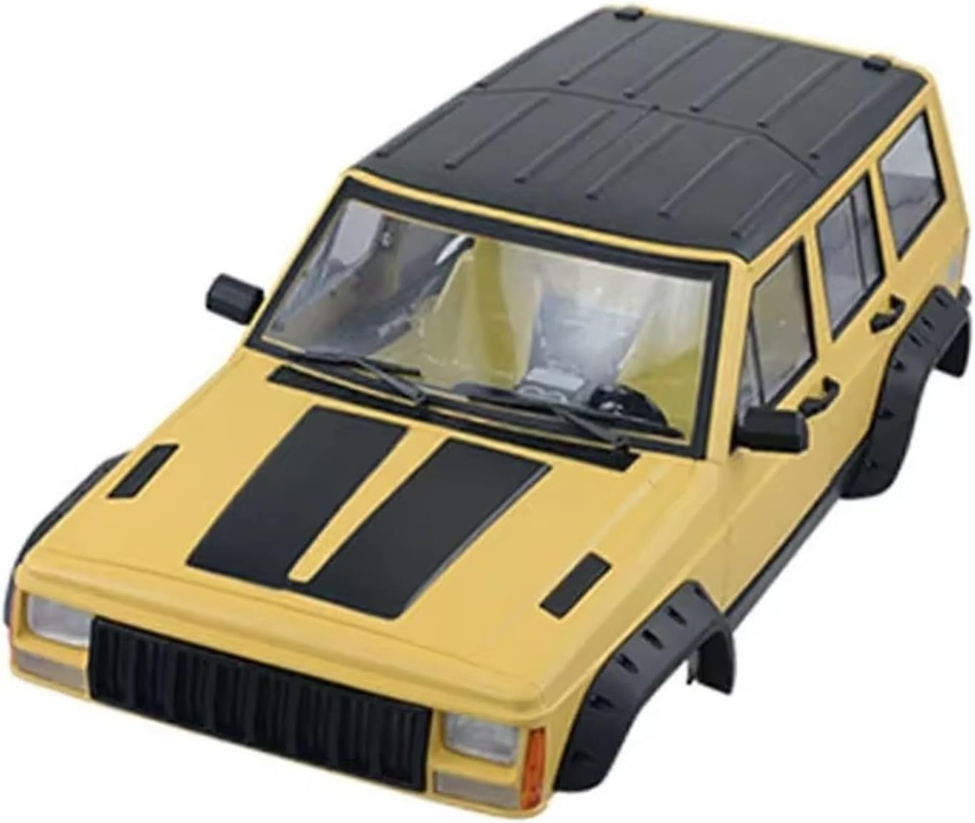 RC Car Parts for Axial 1/10 for SCX10 for SCX10 II 90046 90047 Hard Plastic 313mm Wheelbase Body Car Shell Decoration RC Crawler Car Accessories(Yellow)