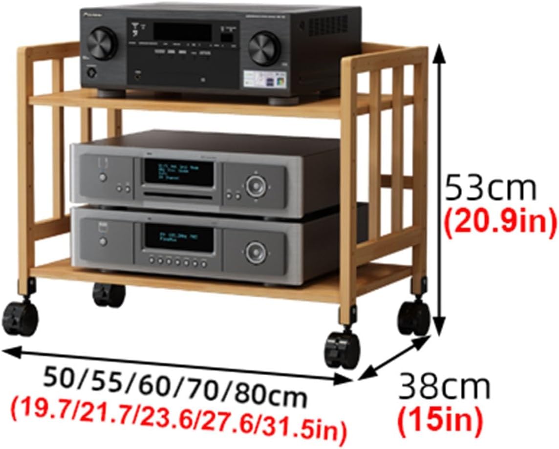 2/3/4/5 Tiers Mobile Stereo Racks and Stands on Wheels