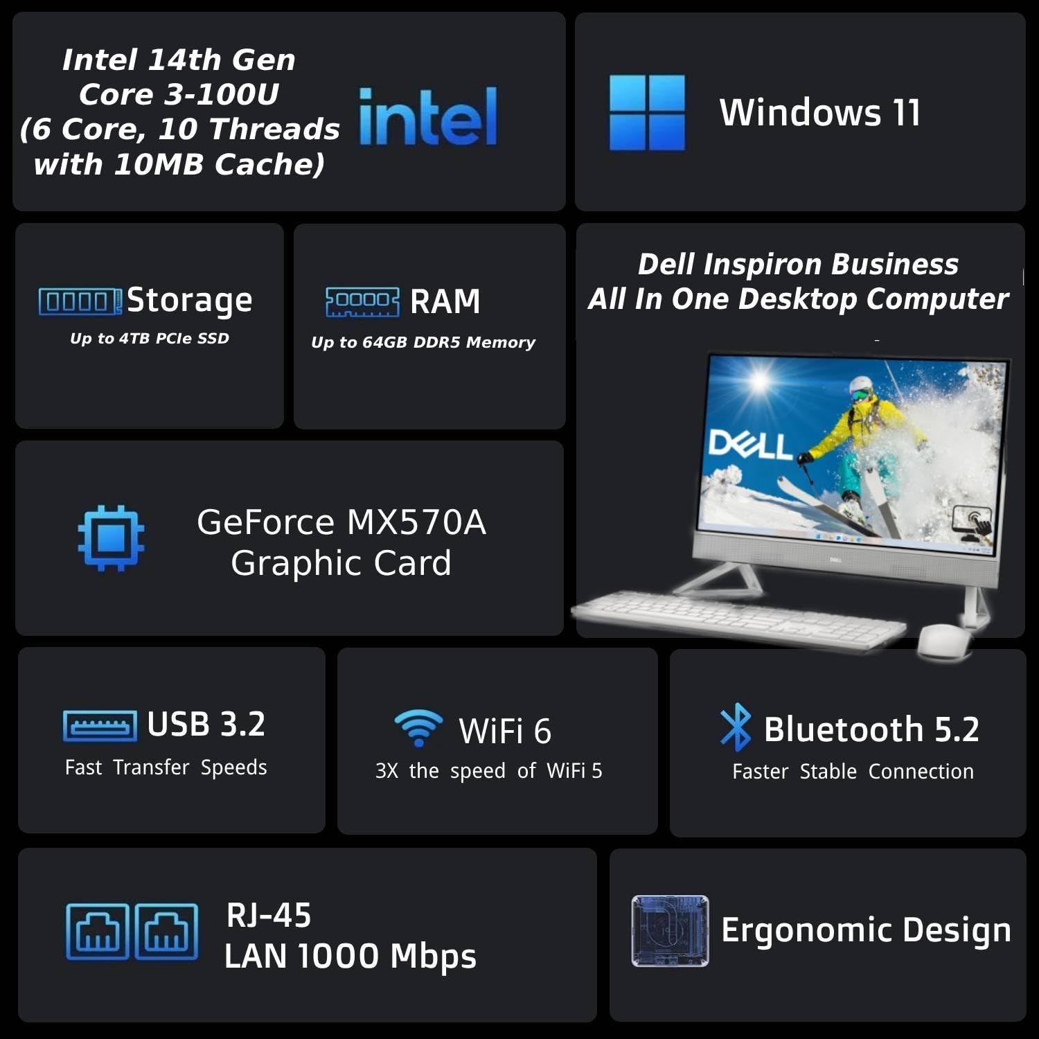 Dell All-in-One Desktop Computer, 24