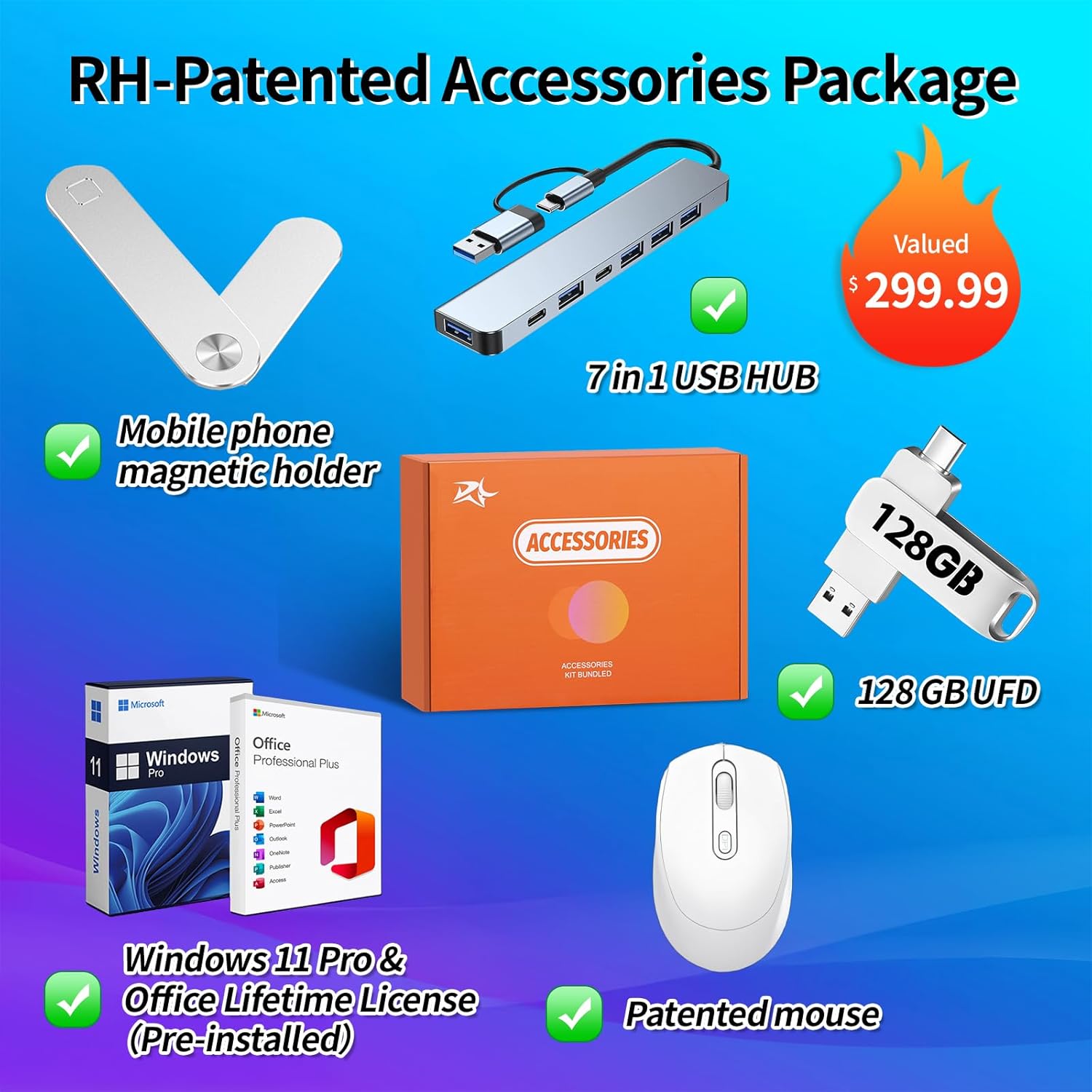 HP 17 Laptop, with Office Pro Lifetime License, 17.3