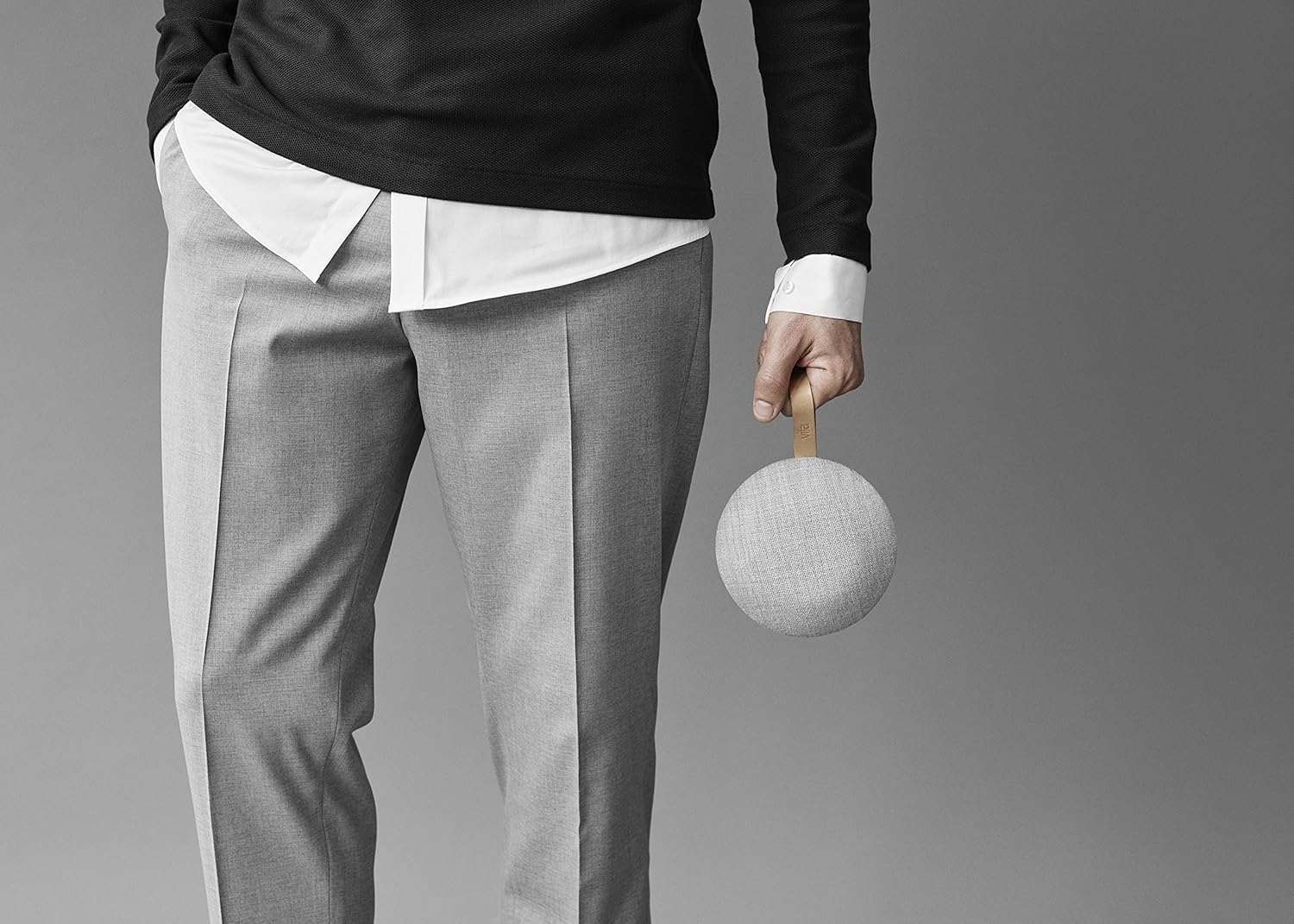 Vifa Reykjavik Bluetooth Speaker - Portable Wireless Mini Speaker with Stereo Sound, Nordic Design, Built-in Mic, Hands-Free Call, HiFi Audio (Sandstone Grey)