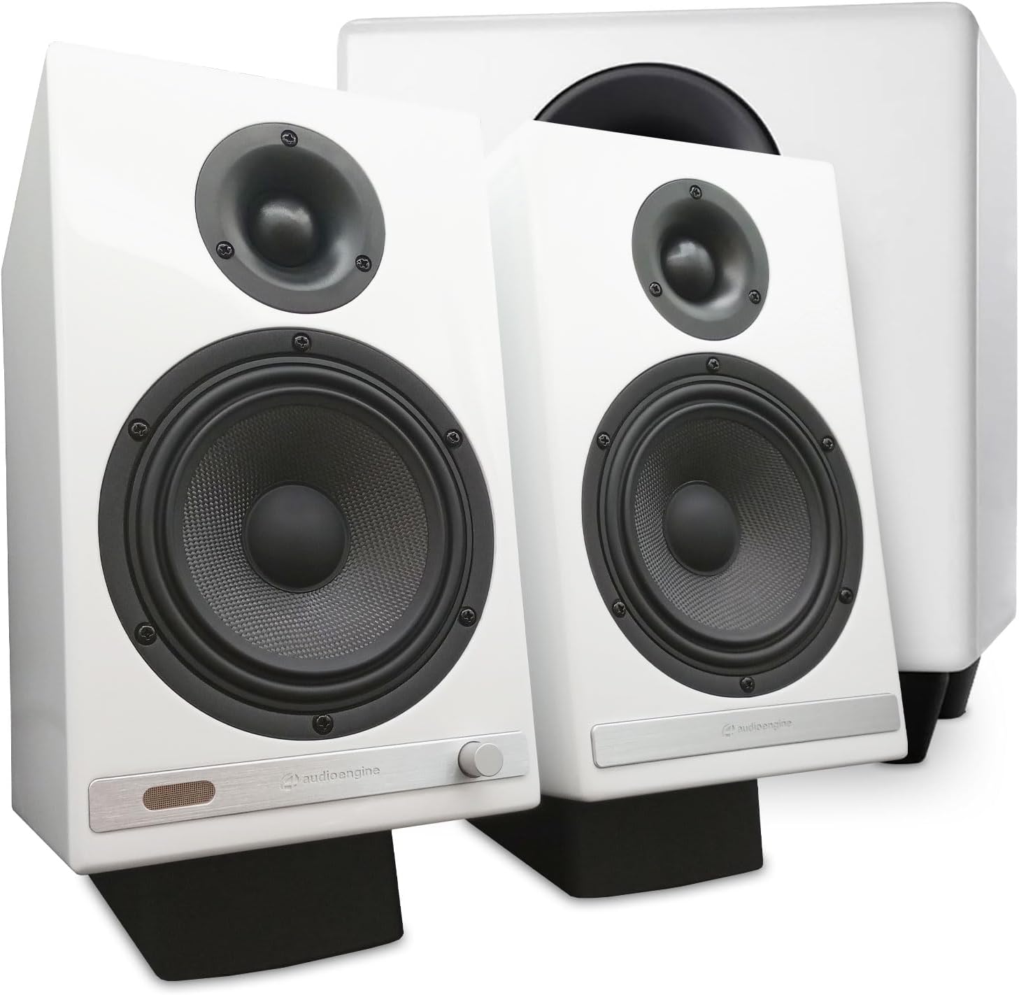 Audioengine HD6 Premium Powered Bookshelf Speakers | 150W Audiophile-Grade Bluetooth 5.0 Speakers with aptX HD | 24-Bit DAC | Real Wood Veneer