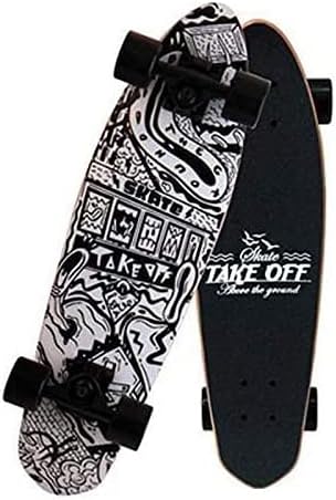 Four-Wheeled Skateboard Brushing The Street Professional Maple Skateboard Adult Men and Women Extreme Skateboard Suitable for Adults and Teenagers 67 cm