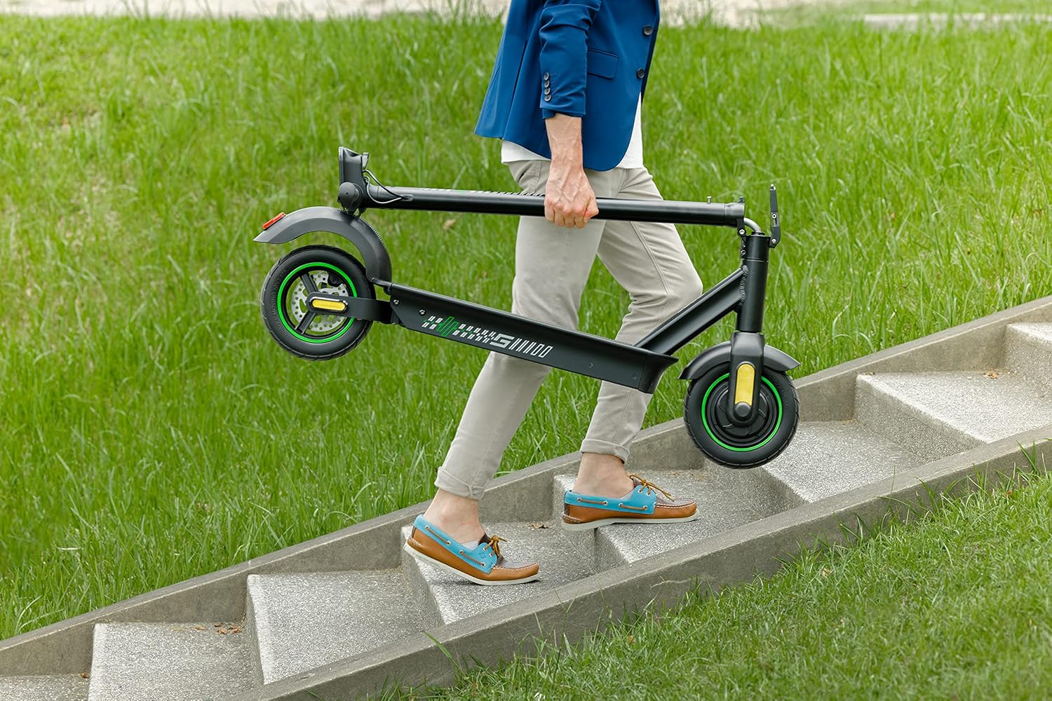 Acer ES Series 5 Electric Scooter | 350W Motor | Up to 15.5MPH | 37.2 Mile Range | 10” Inflatable Foam Tires | Front Electronic Brake & Rear Disc Brake | W. Capacity 220lbs | eScooter Commuter (Adult)