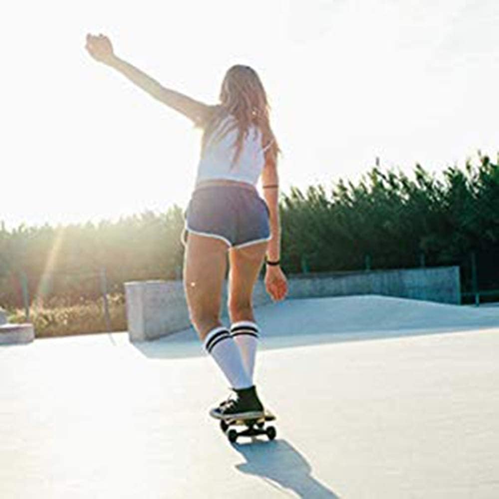 27 Inch Mini Cruiser Skateboard PU Wheels | Complete Retro Skateboards for Kids Boys Girls Youths and Beginners as A Gift Complete Maple Deck Cruiser Skateboard