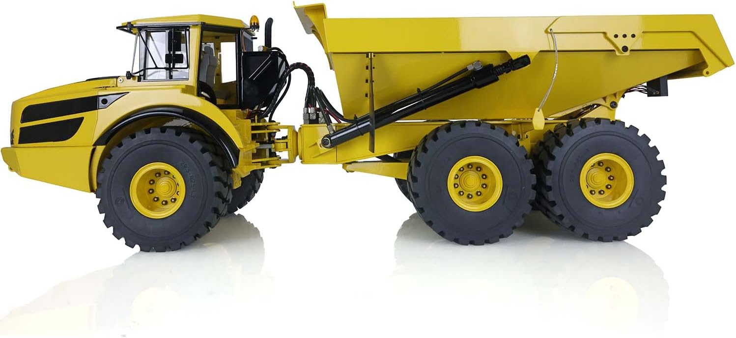 TOUCAN RC HOBBY RC 1/14 6 * 6 Metal Hydraulic Lifting Articulated Truck Dumper Model Motor Servo PNP 14+ for Adult Christmas New Year