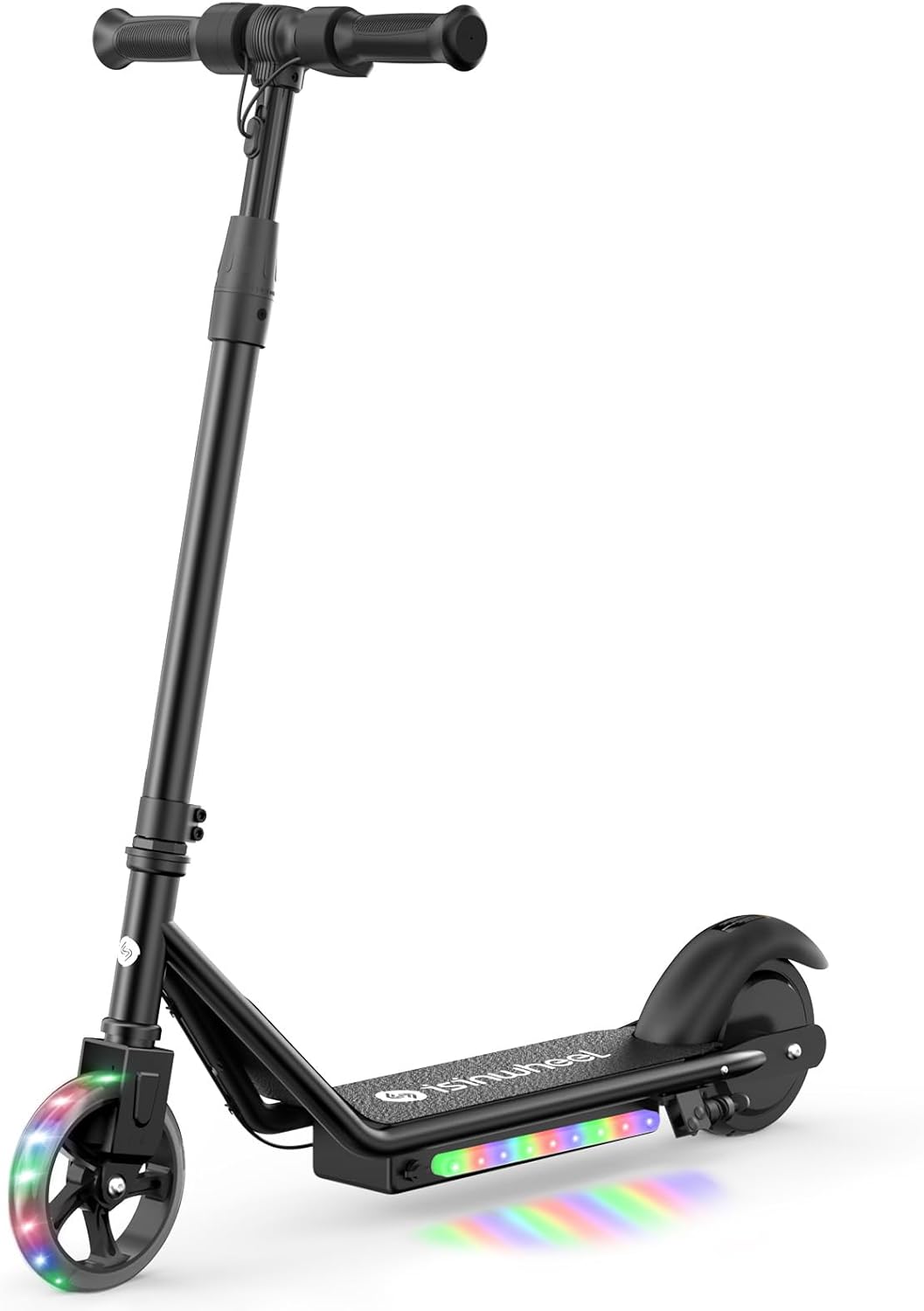 isinwheel S7 Electric Scooter for Kids Ages 8-14, 250W Foldable and 3 Adjustable Heights Kids Electric Scooter with 3 Speeds (5/8/12 Mph), Cruise Control, LED Display, Gift for Kid