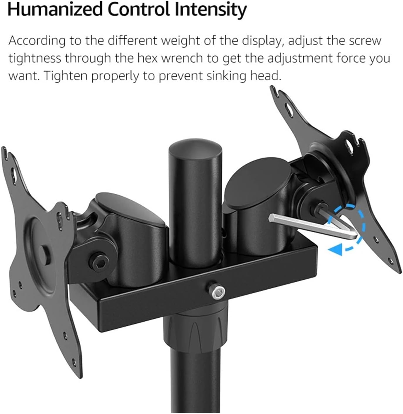 Dual monitor arm screen desktop stand, suitable for sizes 17 inches-32 inches 2-9 kg, suitable for monitors aluminum alloy material