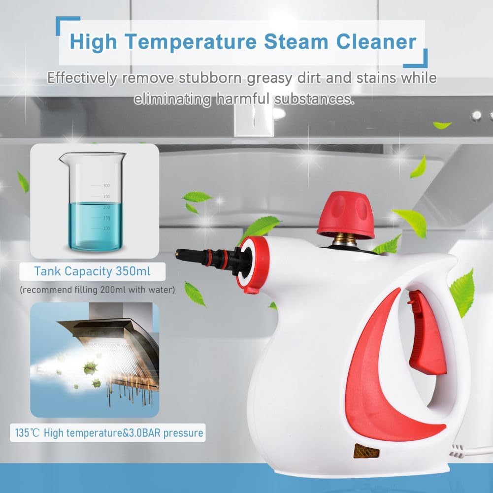 Laytic Cleaner,Delilah Natural Cleaner,Laytic Steammaster Pro,Parco Cleaner, Laytic Steamer Pro 10 In 1 Handheld Pressure Multi Purpose Cleaner Home Use (Gray)