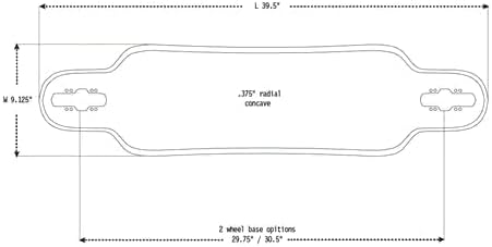 Longboard Skateboard, Freestyle Cruiser, Waterproof and Wood Construction, Cruise Skateboard and Longboard Decks, Lightweight Build (Bootlegger Complete Deck + Wheels)