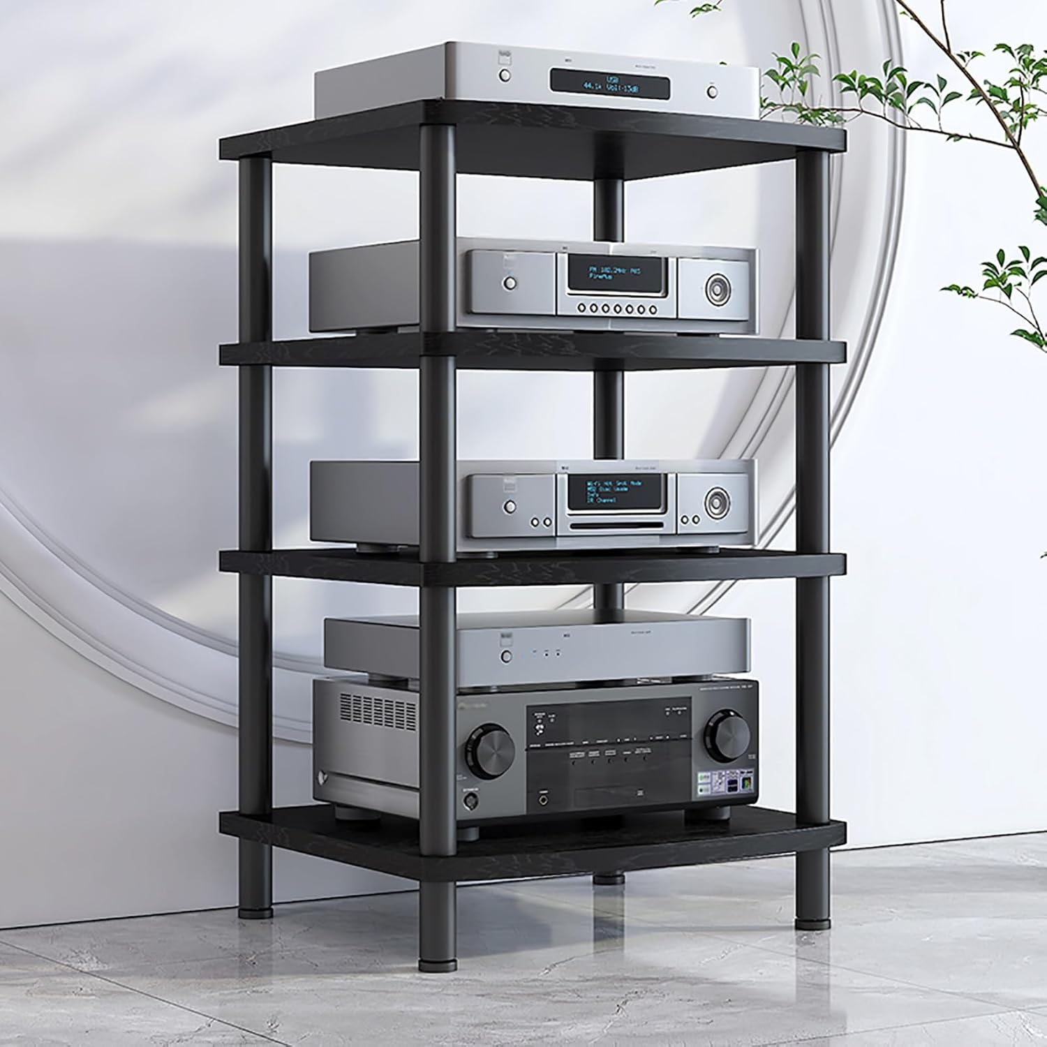 XingLi Audio-Video Media Stand With Adjustable Shelves