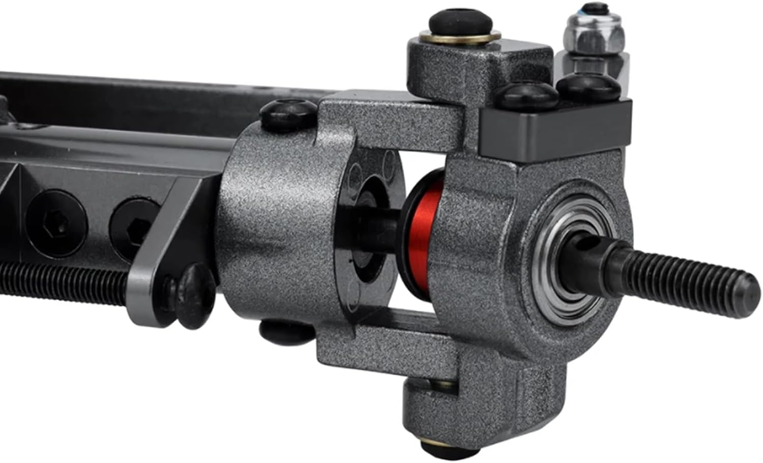 RC Axle Spare Parts For Axial For SCX10 1/10 Front And Rear Axles Remote Control Car Metal CNC Track Type Servo Adapter Update Accessories RC(1set)