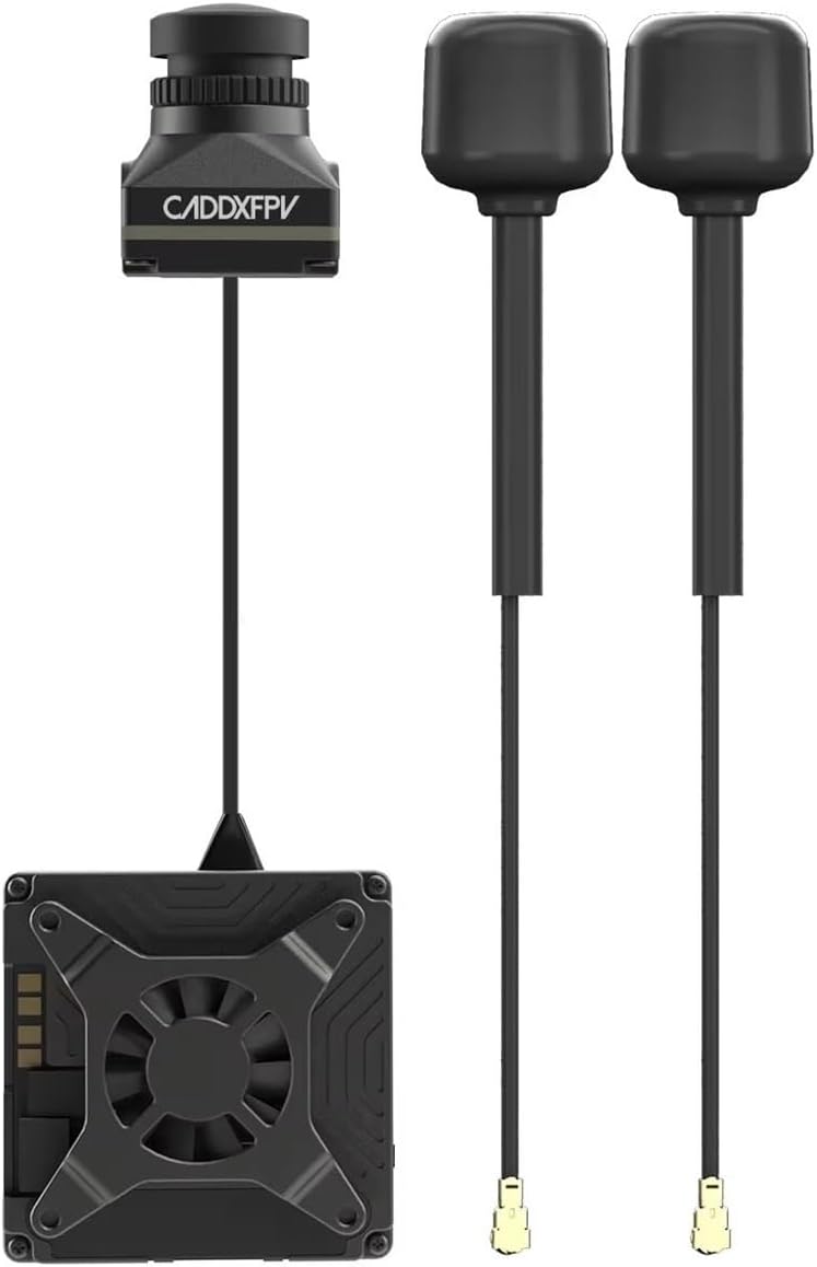 HD KIT 2W VTX Dual Antennas with Pro 1080P FOV160° Long Range Fit for FPV Racing Drone Accessories(GT VTX)